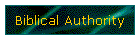 Biblical Authority